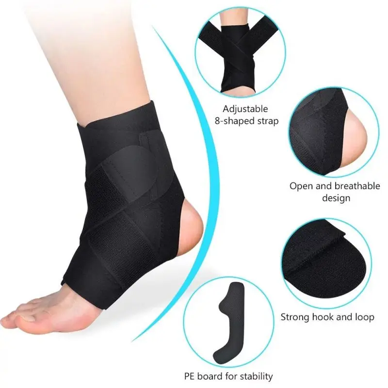 Ankle Mobility Band - Peesondersteuning Verstelbare enkelbrace Ademend en comfortabel