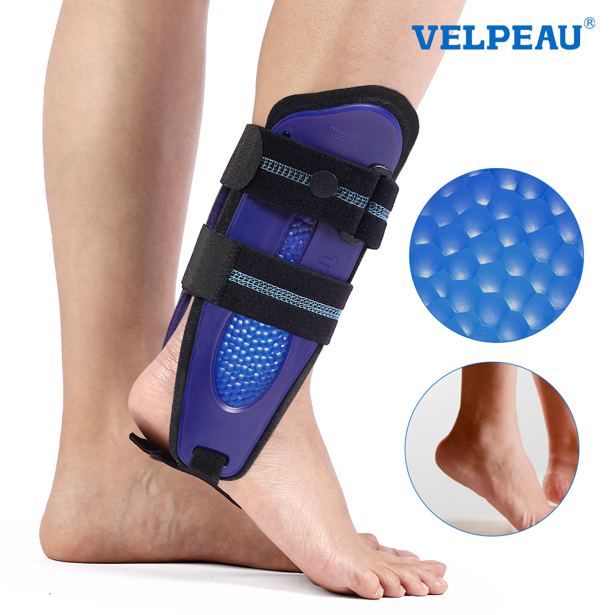 Ankle Mobility Band - VELPEAU Stijgbeugel Enkelbrace voor Verstuikingen, Tendinitis,