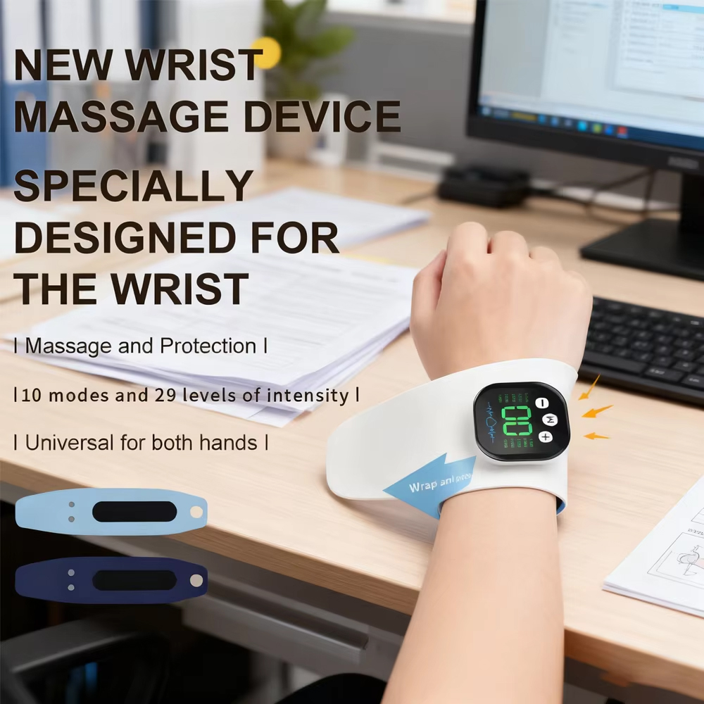 Wrist Wrap Support - EMS elektrische handpolsstimulator 10-modus vibratiemassage 29-niveaus