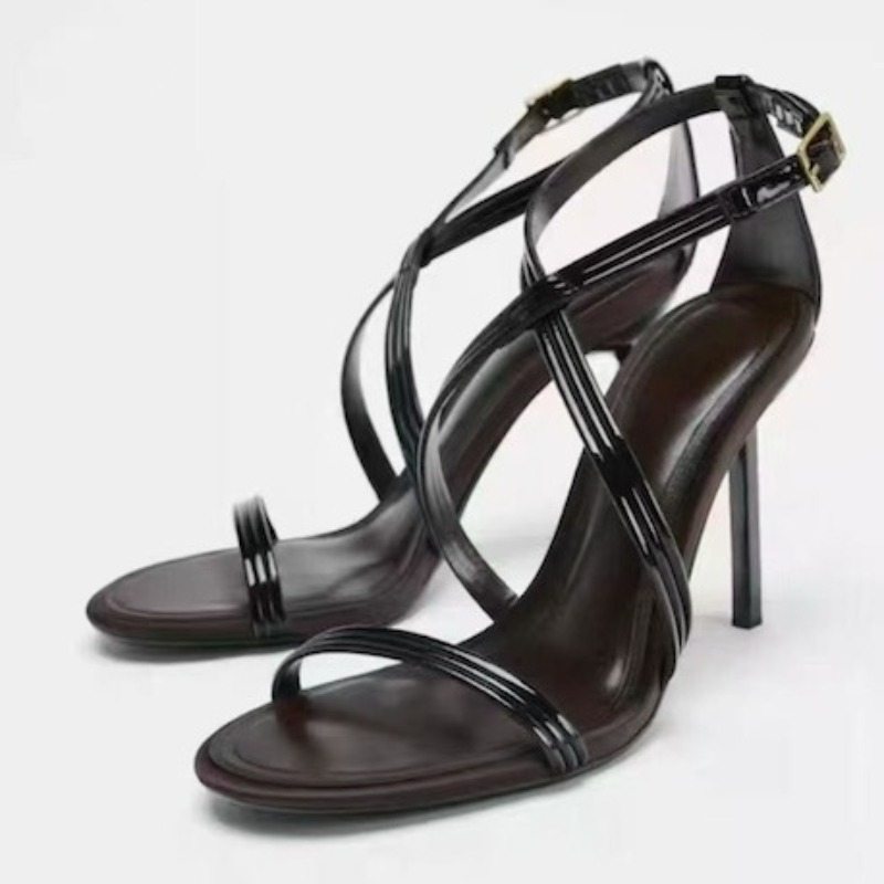 Crossfit Event - Elegante avondhakken voor dames Lakleer sandalen