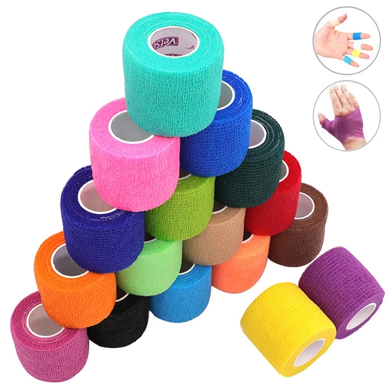 Finger Tape Athletic - Zwarte atletische wrap tape zelfklevende elastische