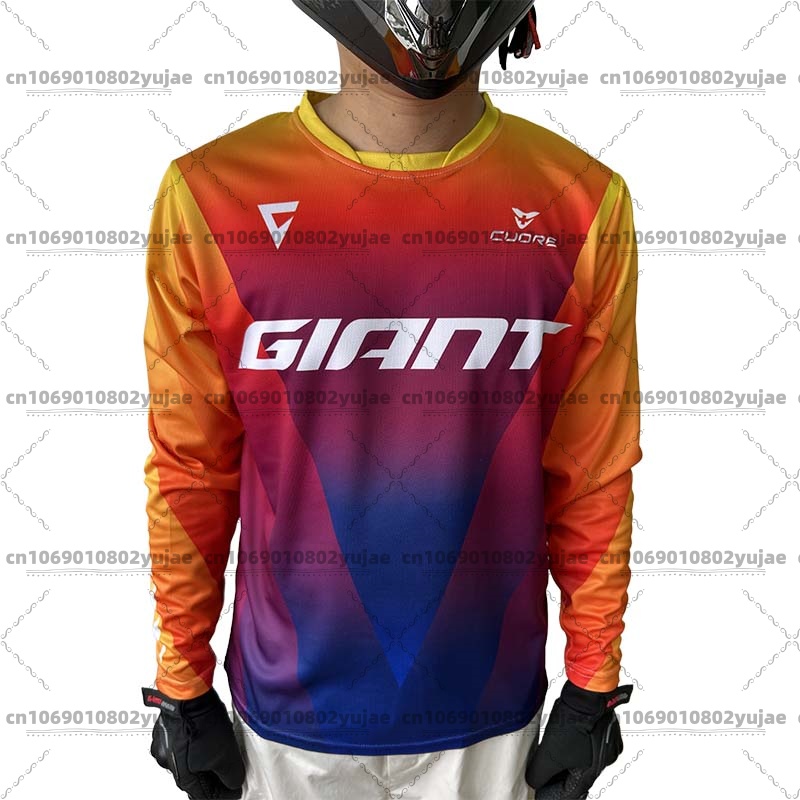 Crossfit Gear Men - Giant Mountainbike-fietsshirt met lange mouwen voor