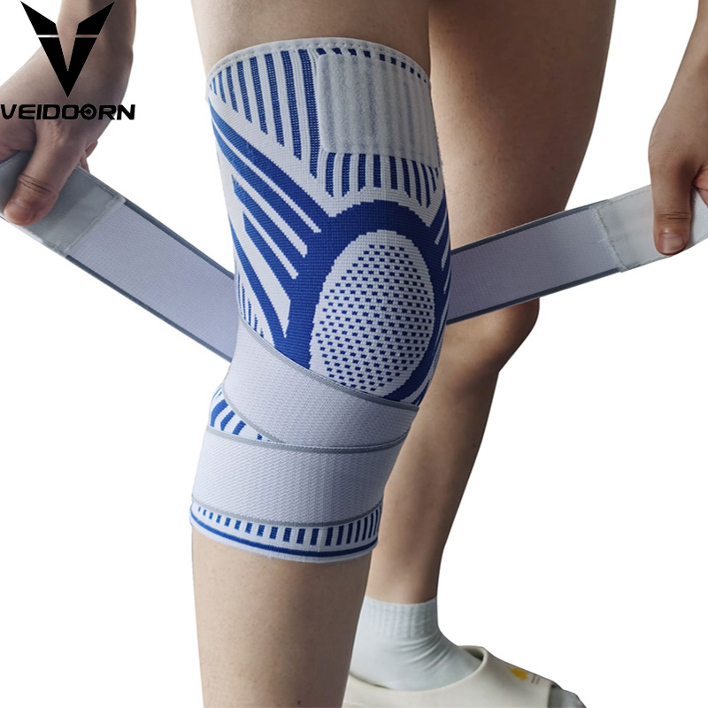 Crossfit Gear Men - 1PC Heren Compressie Sport Crossfit Kniebeschermers