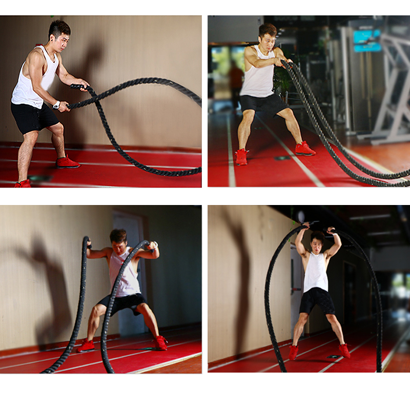 Crossfit No Equipment Workouts - Professionele 9M/12M/15M gevechtstouwen, zware cross-fit gym