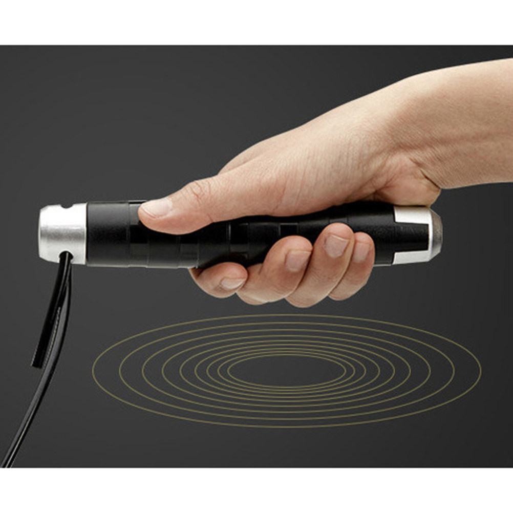 Zwarte stalen kabel springtouw - Jump Rope Speed Bearing recensie en prijs