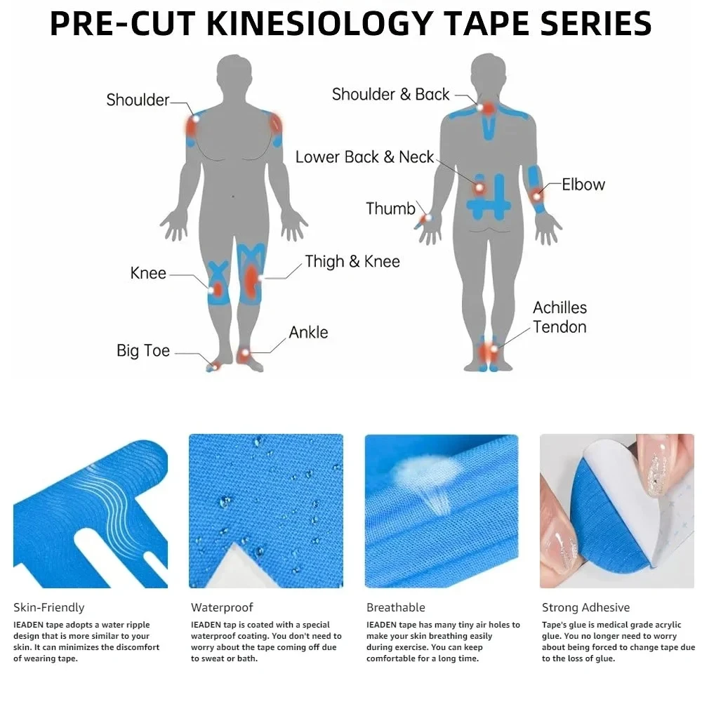 10 STKS Voorgesneden Kinesiolo - Finger Tape Athletic recensie en prijs