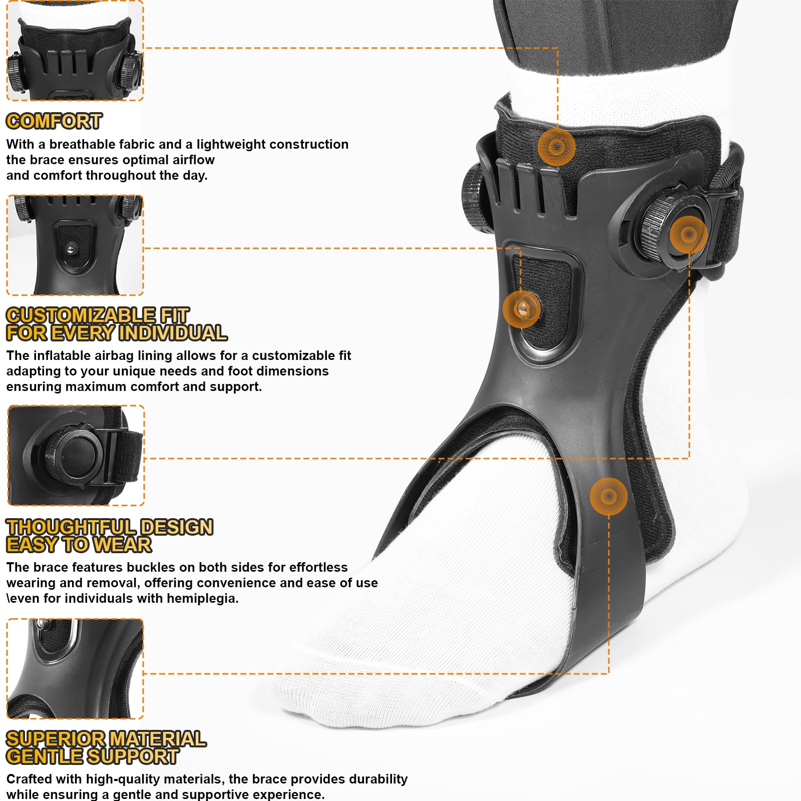 Drop Foot Brace Orthese AFO AF - Ankle Mobility Band recensie en prijs