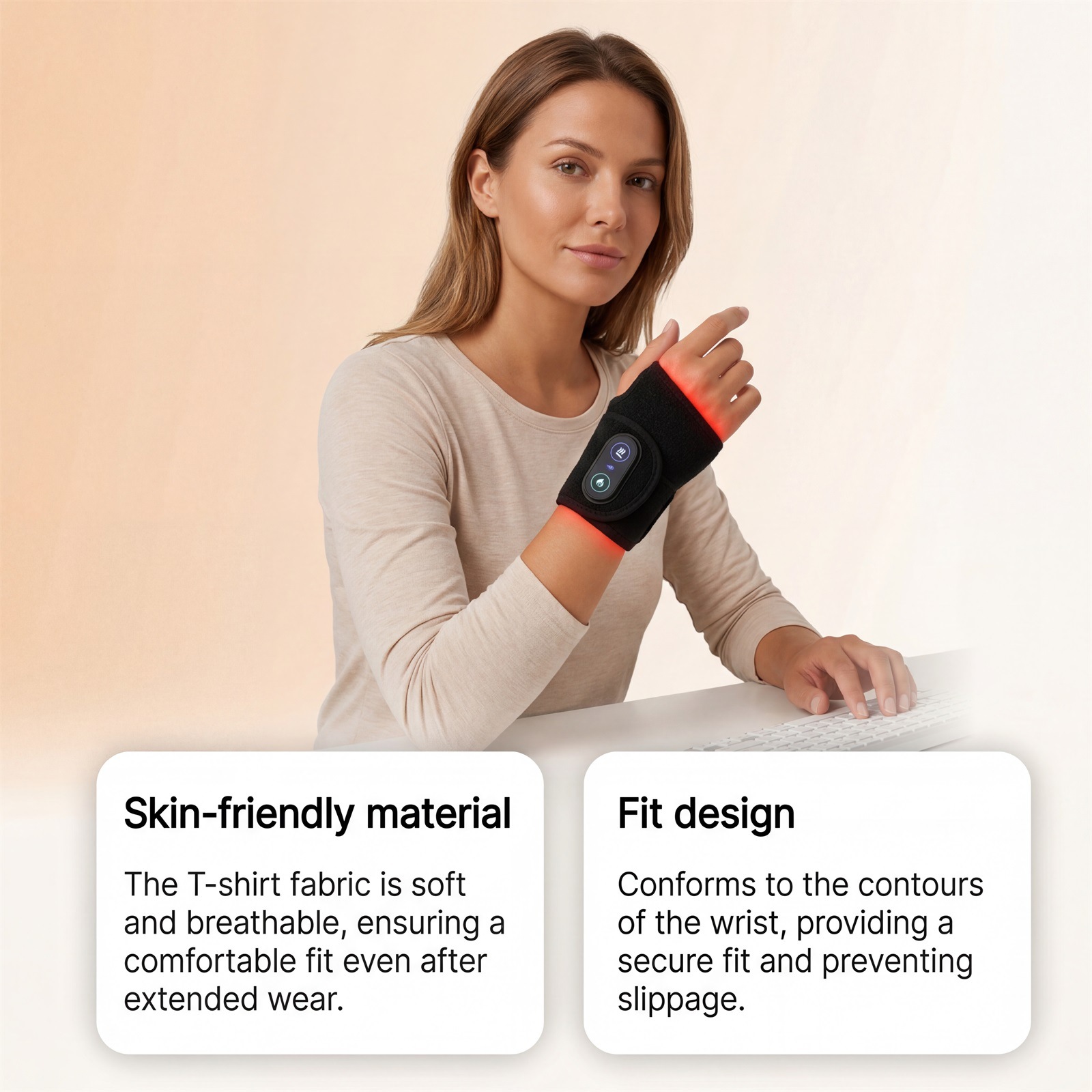 Polssteunen met verwarmde mass - Wrist Wrap Support recensie en prijs